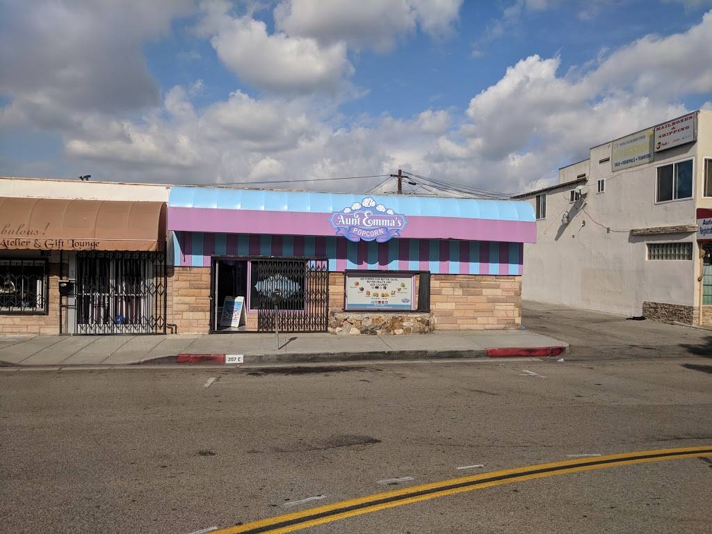 Aunt Emmas Popcorn | restaurant | 307 E Hillcrest Blvd, Inglewood, CA 90301, USA | 3106772676 OR +1 310-677-2676