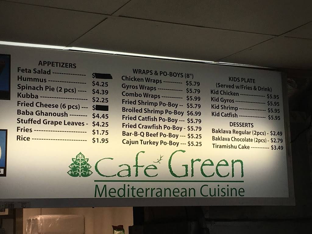 CAFE GREEN | restaurant | 400 S Range Ave, Denham Springs, LA 70726, USA | 2252437470 OR +1 225-243-7470