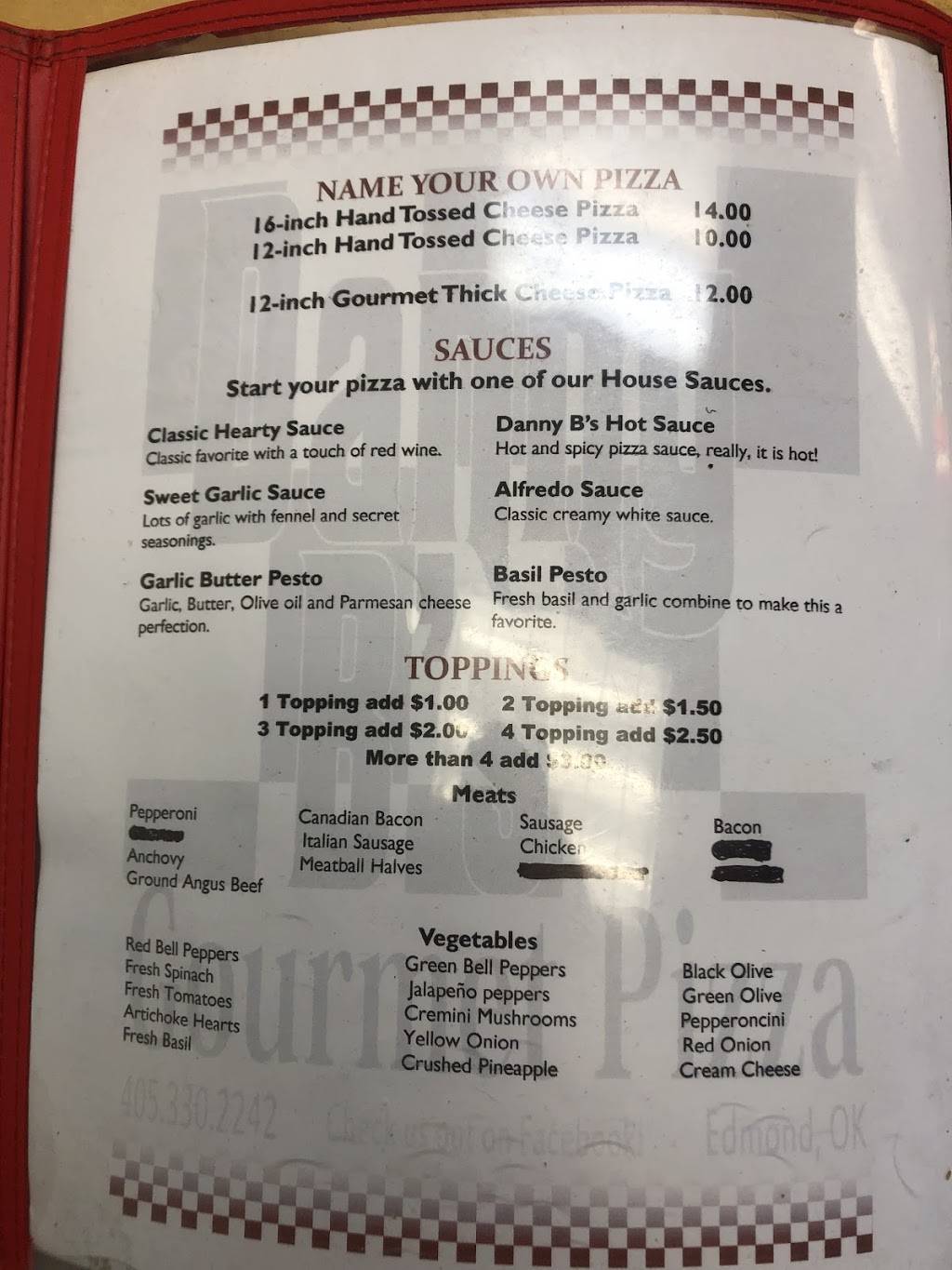 Danny Bs Gourmet Pizza | restaurant | 16401 N Rockwell Ave #200, Edmond, OK 73013, USA | 4053302242 OR +1 405-330-2242