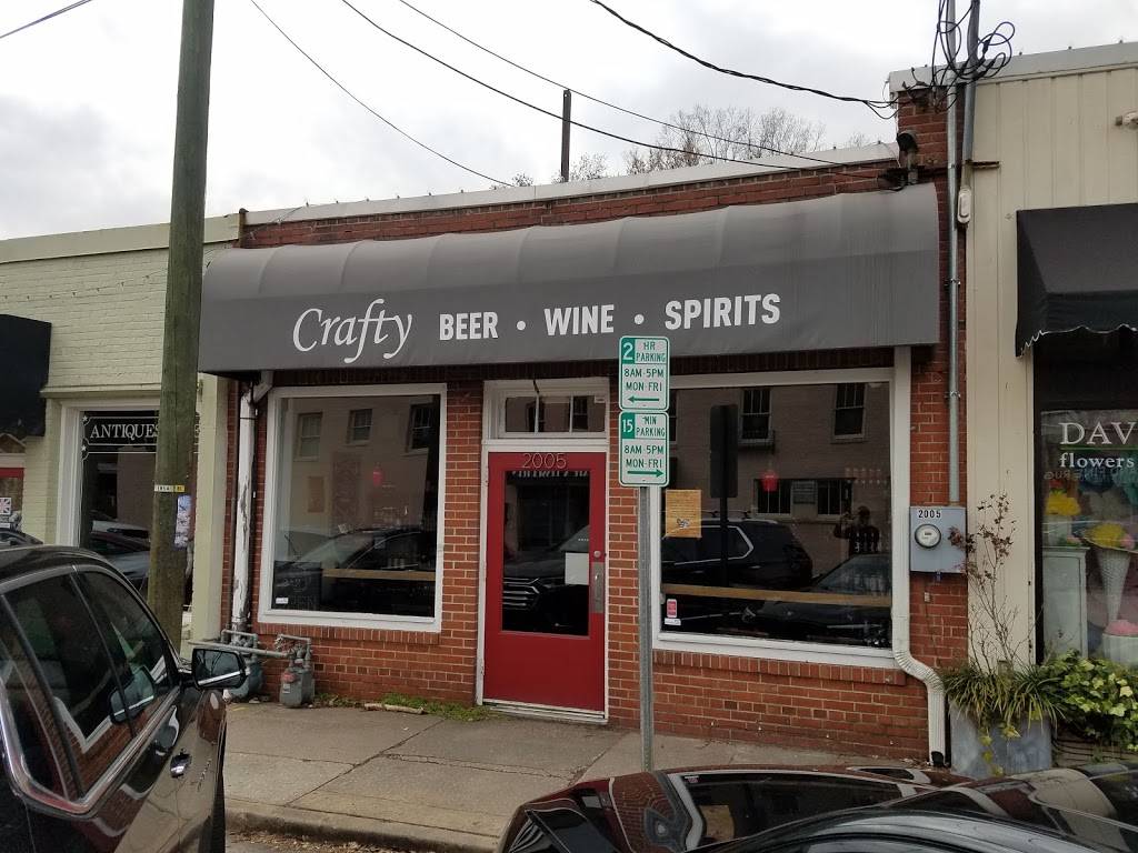 Crafty Beer, Wine & Spirits | restaurant | 2005 Fairview Rd, Raleigh, NC 27608, USA | 9196153008 OR +1 919-615-3008