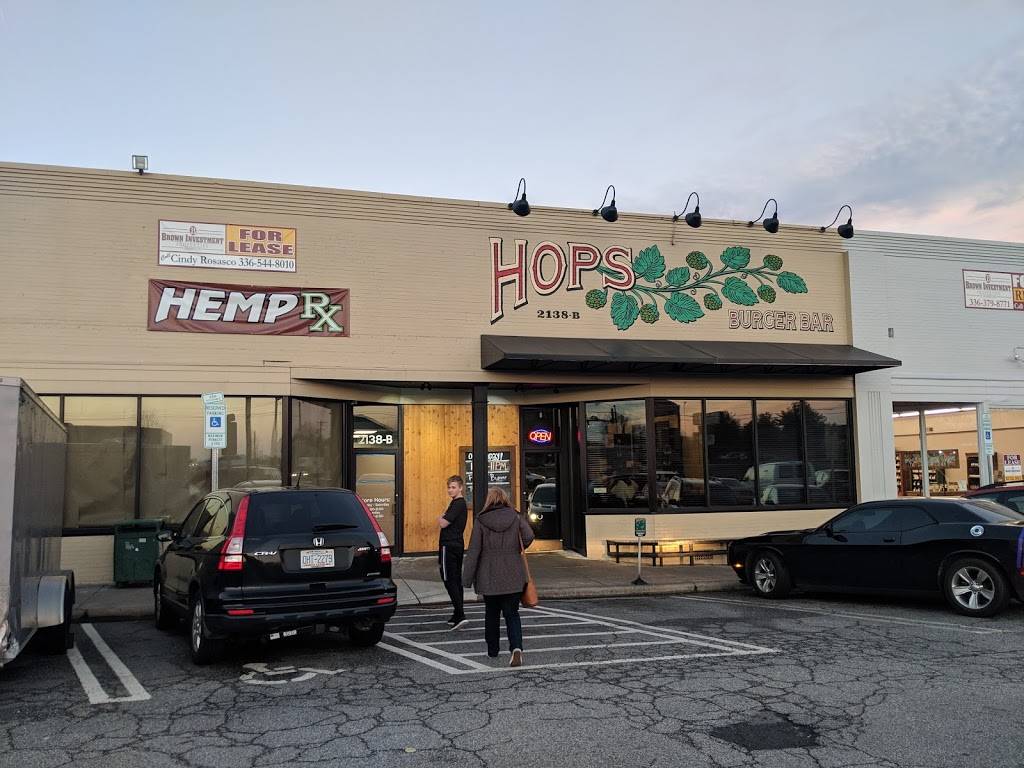 Hops Burger Bar | restaurant | 2138 Lawndale Dr, Greensboro, NC 27408, USA | 3366630537 OR +1 336-663-0537