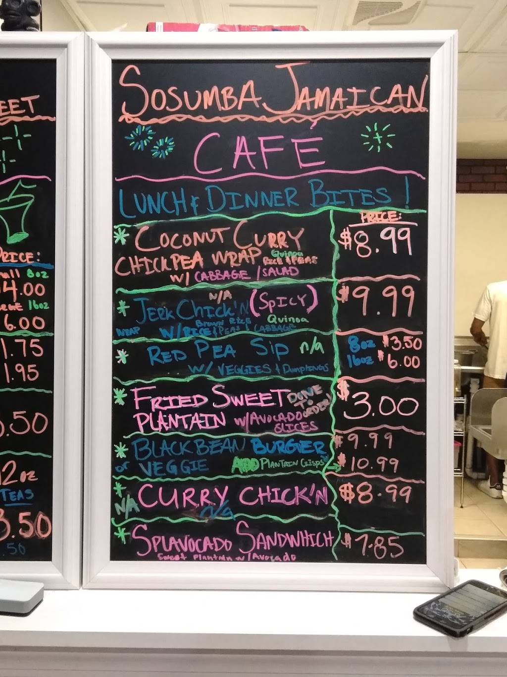 Sweet Sosumba Jamaican Vegan Cafe | restaurant | 3501 Georgia Ave NW Unit B, Washington, DC 20010, USA | 2023137760 OR +1 202-313-7760