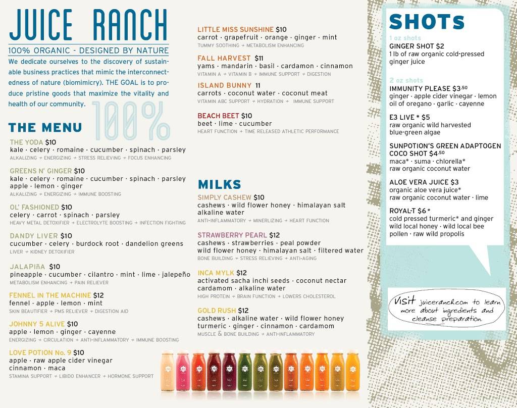 Juice Ranch | restaurant | 4185 Carpinteria Ave, Carpinteria, CA 93013, USA | 8052206993 OR +1 805-220-6993