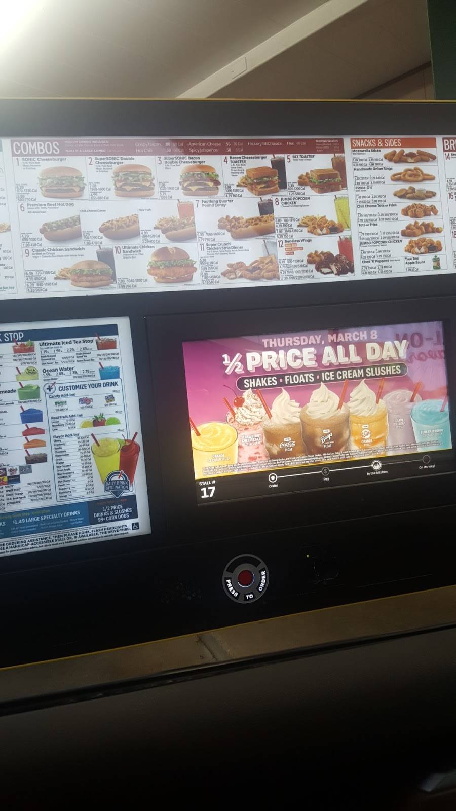 Sonic Drive-In | restaurant | 5801 Atlanta Hwy, Montgomery, AL 36117, USA | 3342700682 OR +1 334-270-0682