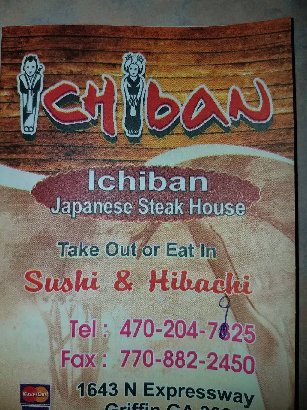 Ichiban Japanese Steakhouse | restaurant | 1643 N Expy, Griffin, GA 30223, USA | 4702047925 OR +1 470-204-7925