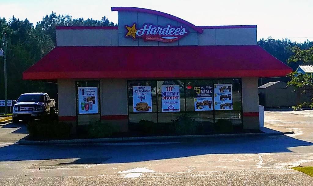 Hardees | restaurant | 968 NC-210, Sneads Ferry, NC 28460, USA | 9103272535 OR +1 910-327-2535