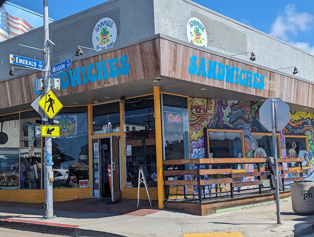 Sammies by the Sand | restaurant | 4651 Mission Blvd, San Diego, CA 92109, USA | 8582033546 OR +1 858-203-3546