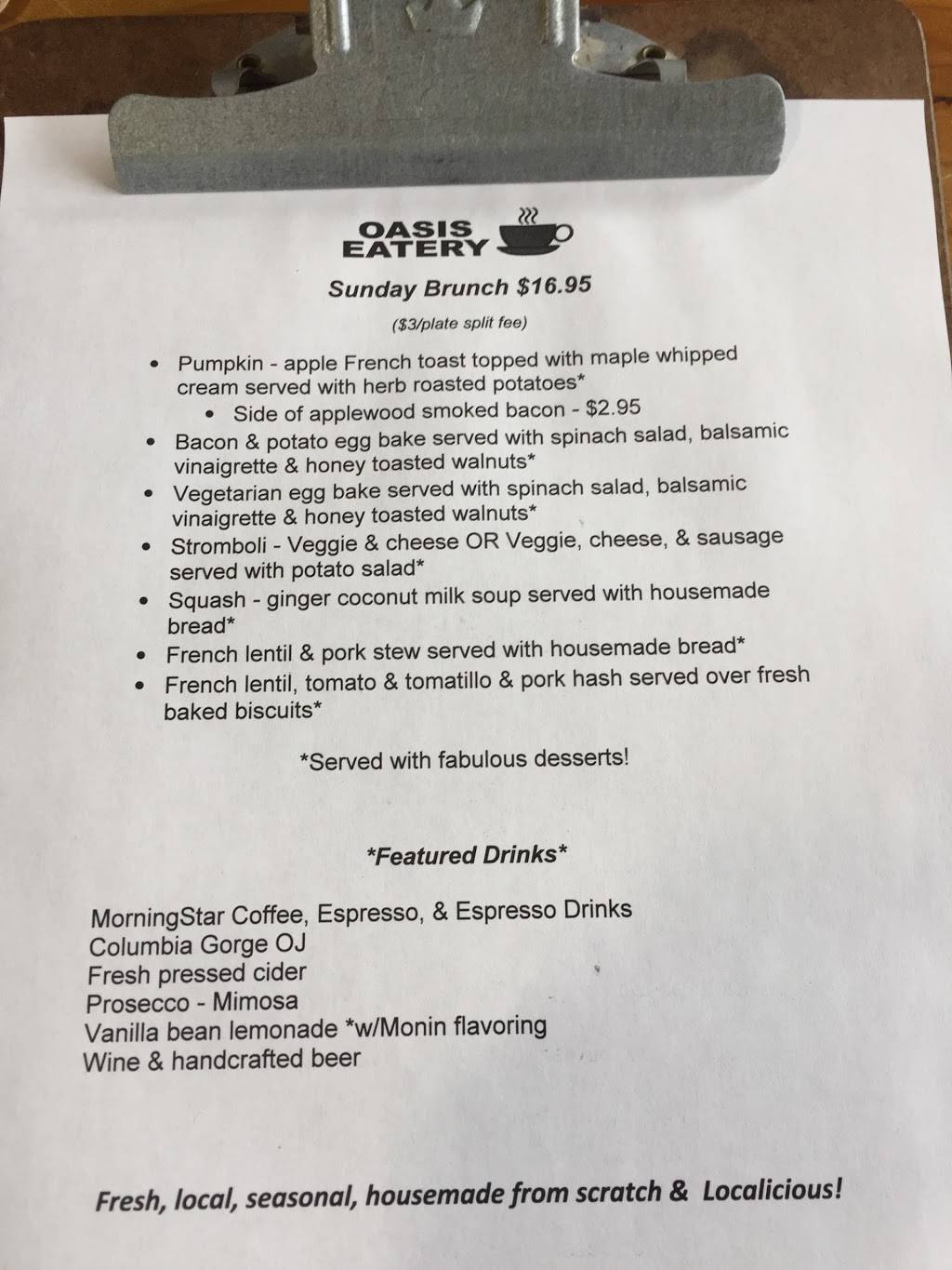 Oasis Eatery | restaurant | N4380 WI-35, Prescott, WI 54021, USA | 7157922676 OR +1 715-792-2676