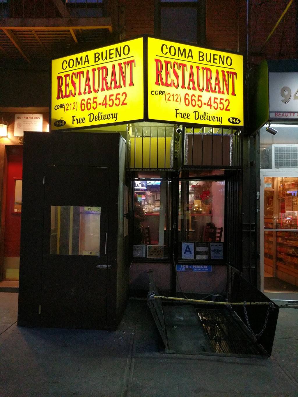 Coma Bueno | meal delivery | 944 Columbus Ave, New York, NY 10025, USA | 2126654552 OR +1 212-665-4552