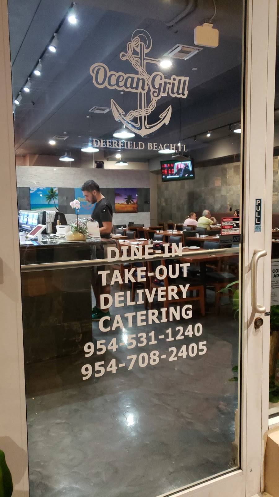 Ocean Grill | restaurant | 123 NE 20th Ave Suit 7, Deerfield Beach, FL 33441, USA | 9547082405 OR +1 954-708-2405