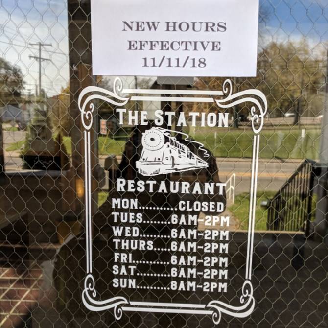 The Station Restaurant | restaurant | 45 Wabash Ave S, Brewster, OH 44613, USA | 3309707061 OR +1 330-970-7061