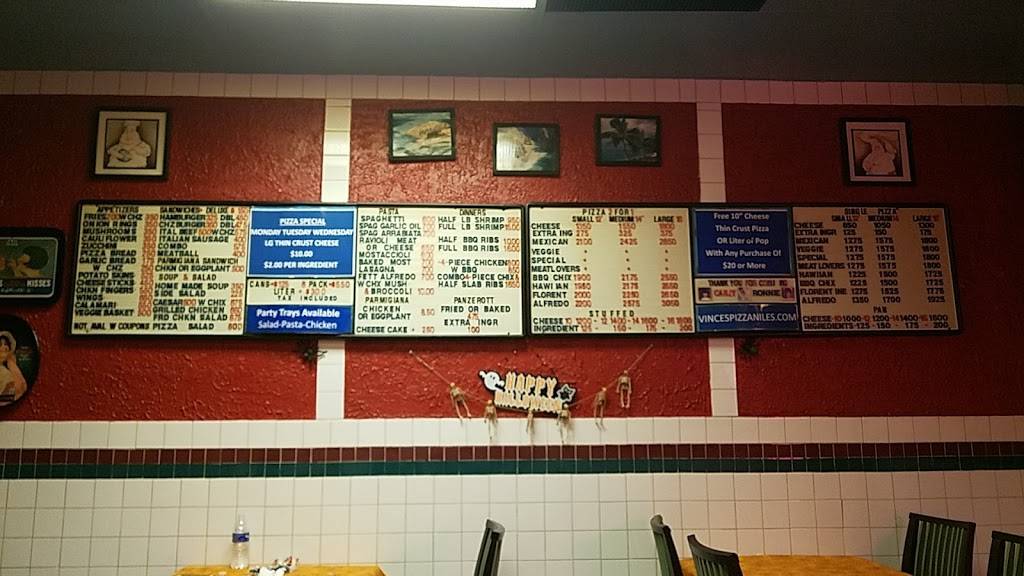 Vinces Pizza | restaurant | 1408, 9024 N Greenwood Ave, Niles, IL 60714, USA | 8472966600 OR +1 847-296-6600