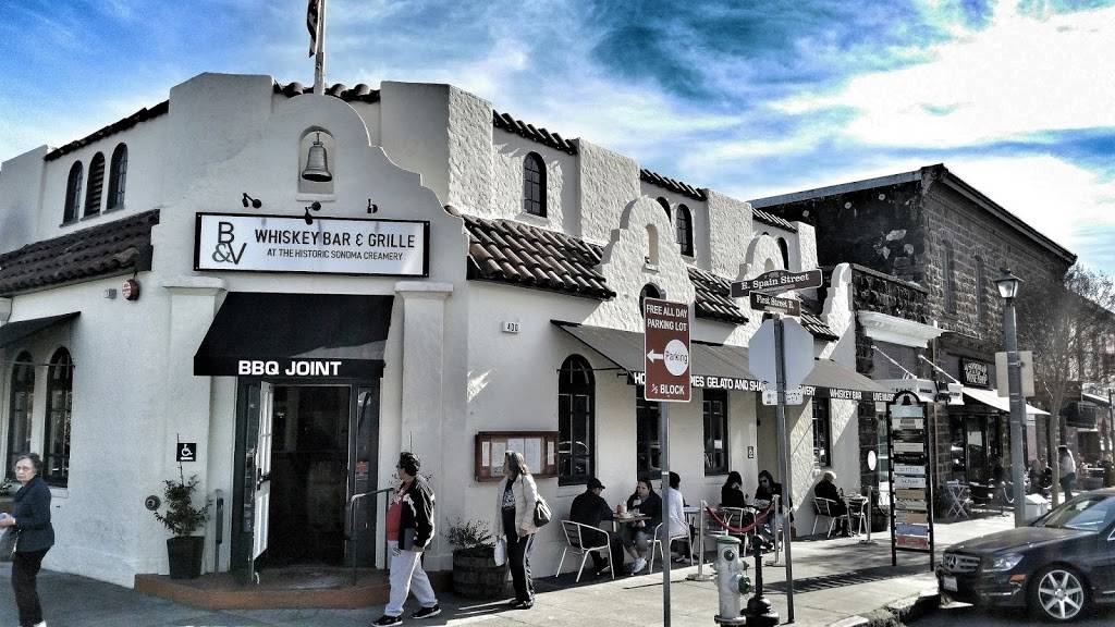 B&V Whiskey Bar & Grille | restaurant | 400 1st St E, Sonoma, CA 95476, USA | 7079387110 OR +1 707-938-7110