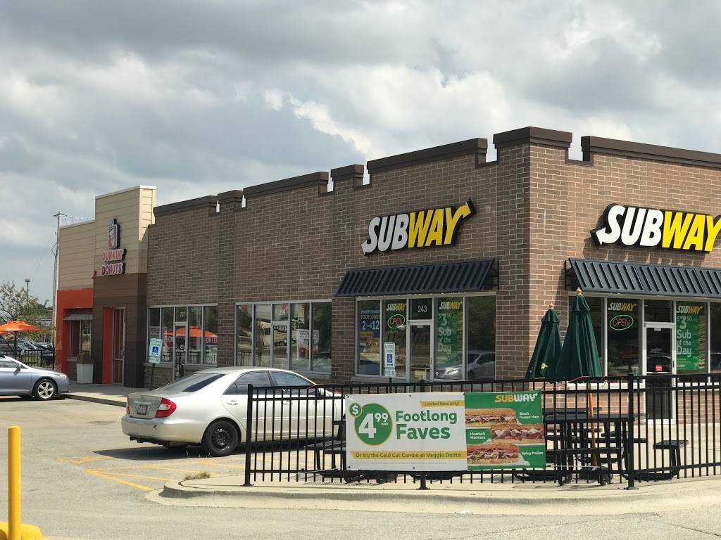 Subway Restaurants | restaurant | 243 W Northwest Hwy, Palatine, IL 60067, USA | 8474967859 OR +1 847-496-7859