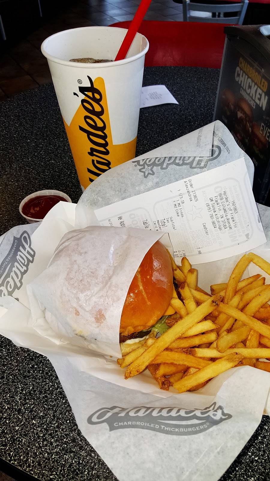 Hardees | restaurant | 1609 Columbia Ave, Franklin, TN 37064, USA | 6157919834 OR +1 615-791-9834