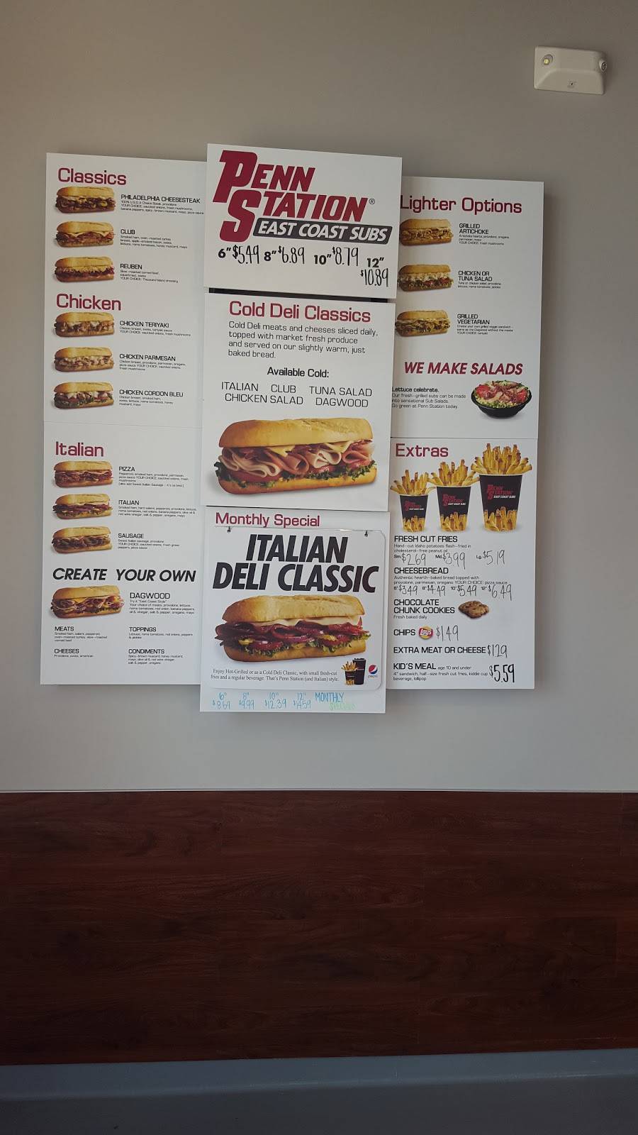 Penn Station East Coast Subs | meal takeaway | 8667 W 135th St, Overland Park, KS 66223, USA | 9138977827 OR +1 913-897-7827