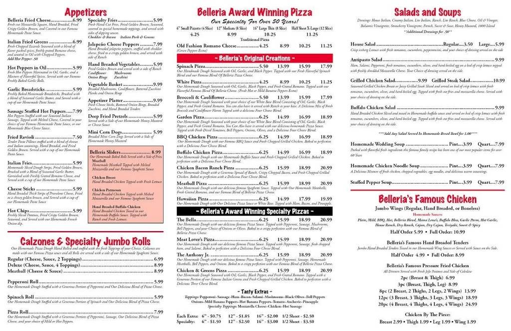 Belleria Pizza and Italian Restaurant Columbiana | restaurant | 8465 258, OH-14, Columbiana, OH 44408, USA | 3308920742 OR +1 330-892-0742