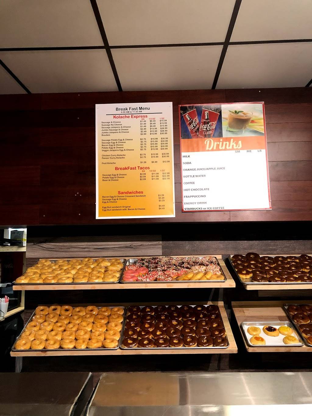 Donut And Kolache Express ( Donuts, Kolaches , Tacos, sandwiches | bakery | 13450 US-183 #242, Austin, TX 78750, USA | 5122199799 OR +1 512-219-9799
