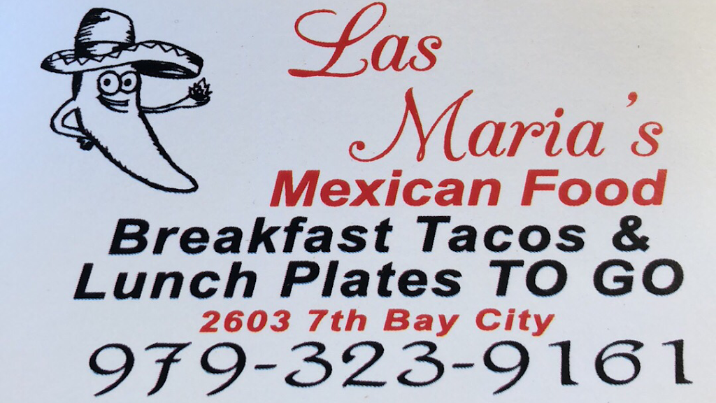 Tacos Las Maria’s | restaurant | 5316, 2601 7th St, Bay City, TX 77414, USA | 9793239161 OR +1 979-323-9161