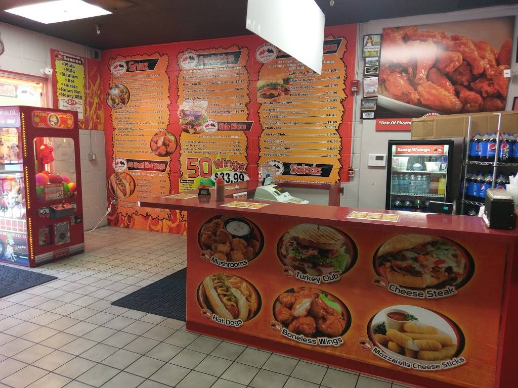 Long Wongs Hot Wings | restaurant | 4344 W Indian School Rd #39, Phoenix, AZ 85031, USA | 8889760376 OR +1 888-976-0376