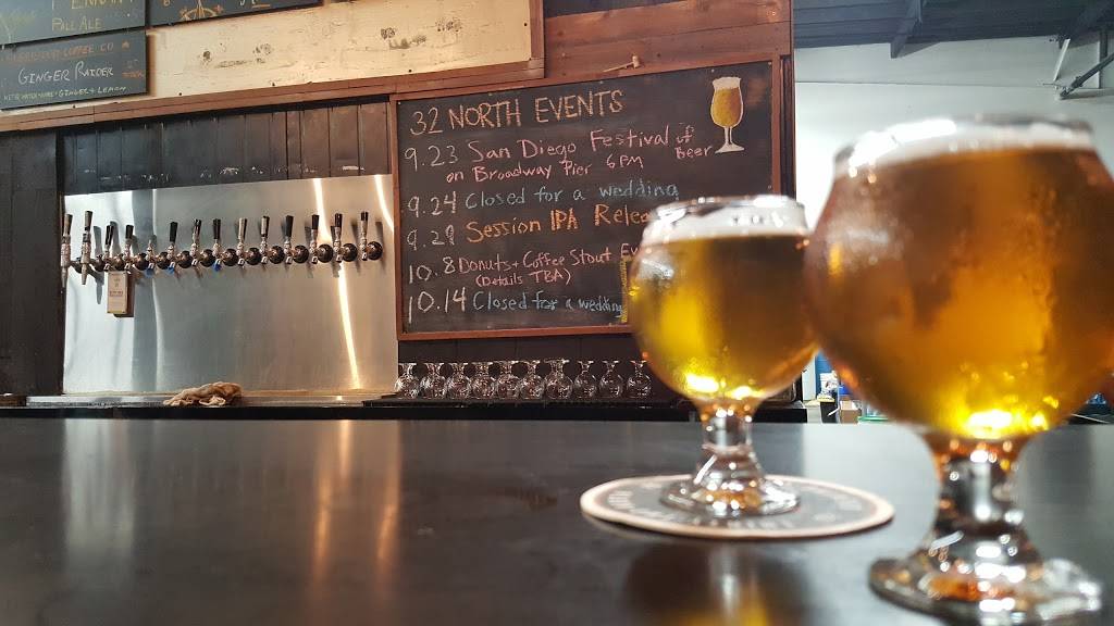 32 North Brewing Co. | restaurant | 2258, 8655 Production Ave ste a, San Diego, CA 92121, USA | 6193632622 OR +1 619-363-2622