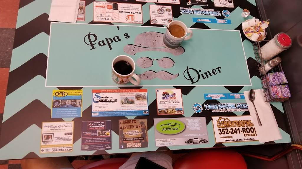 Papas Diner | restaurant | 626 FL-50, Clermont, FL 34711, USA | 3523944474 OR +1 352-394-4474