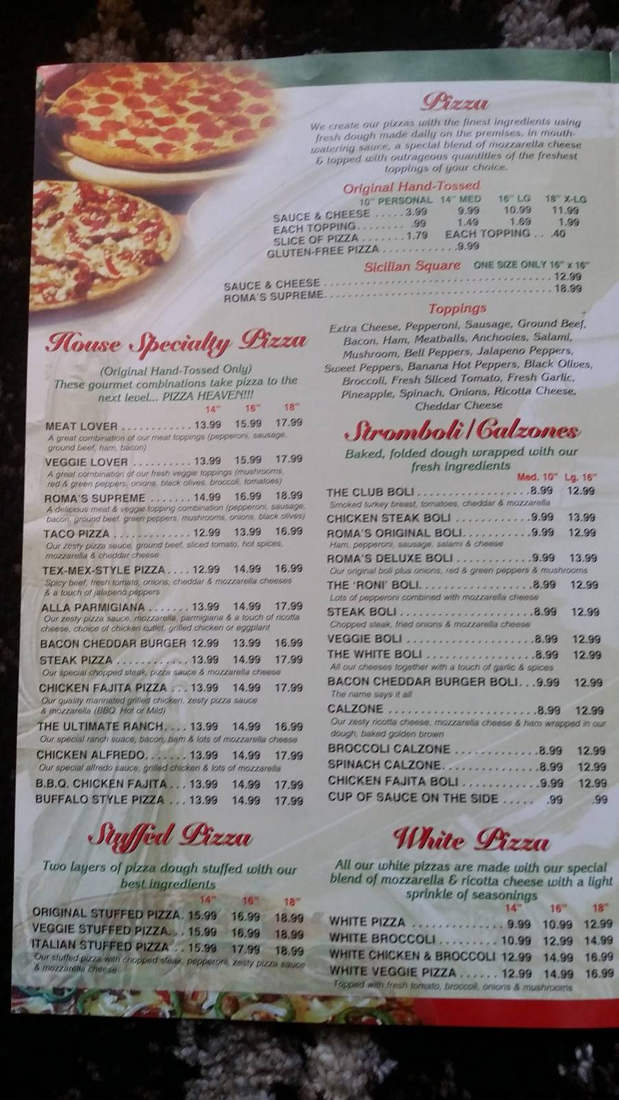 Bella Roma | restaurant | 10887 Oak Ridge Ave, Red Lion, PA 17356, USA | 7172466471 OR +1 717-246-6471