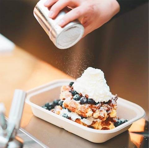 Press Waffle Co. | restaurant | Foodhall at Crockett Row, 3000 Crockett St, Fort Worth, TX 76107, USA | 8173504818 OR +1 817-350-4818