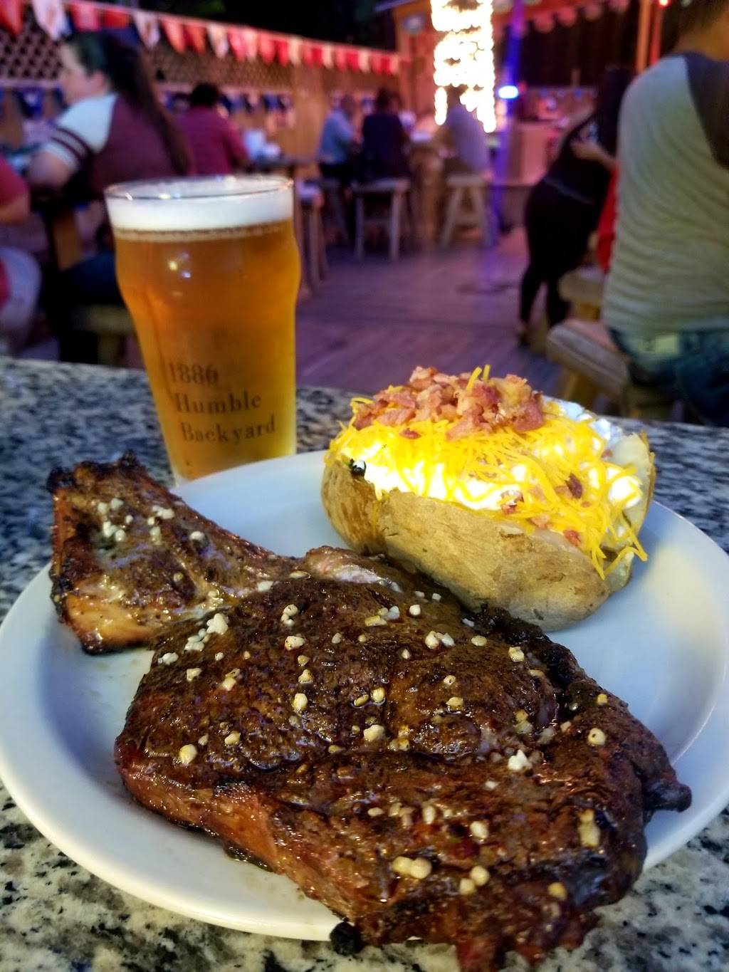 1886 Humble Backyard | restaurant | 7015 Manor Way #2172, Humble, TX 77396, USA | 2814414007 OR +1 281-441-4007