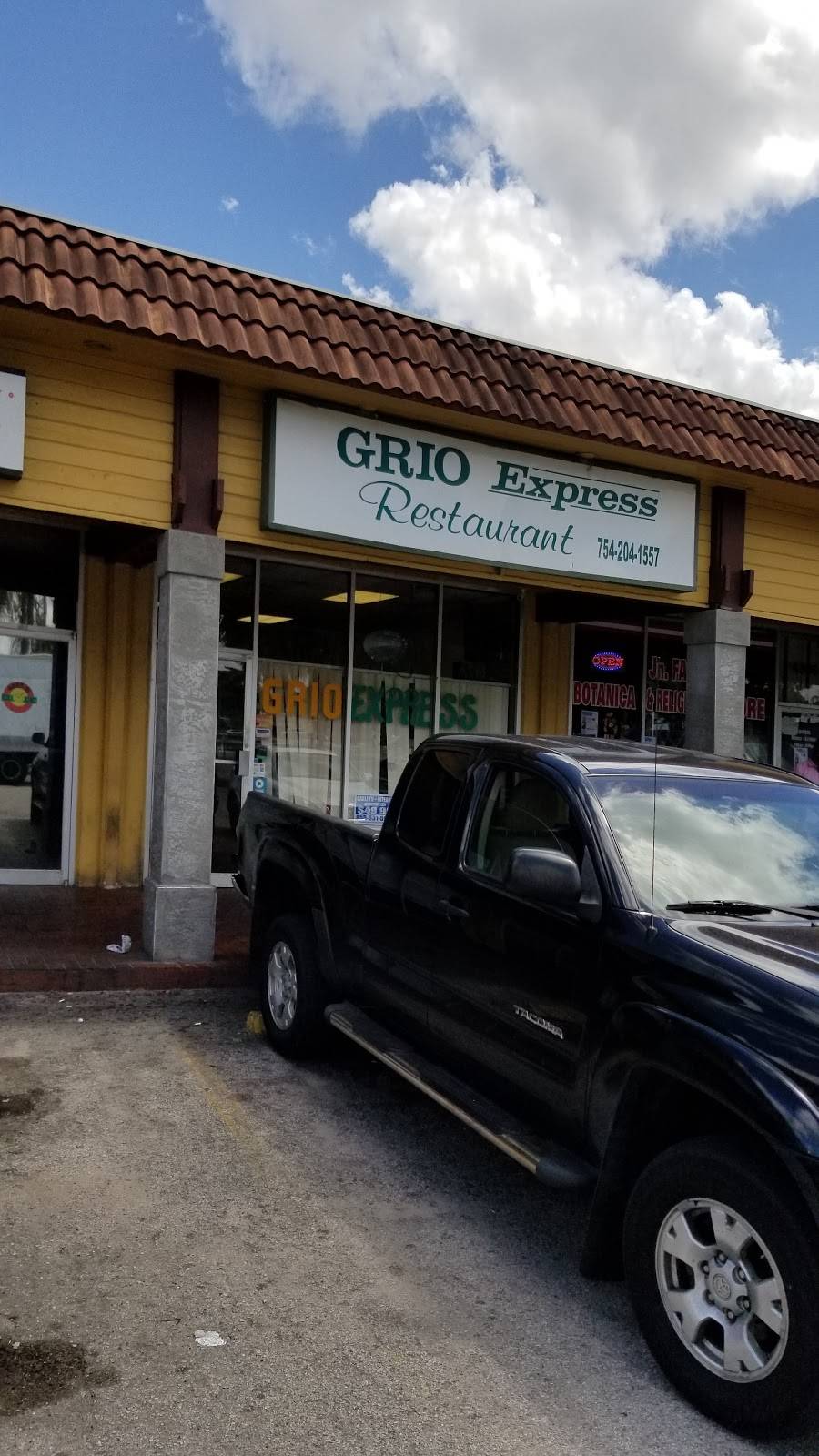 Grio Express Restaurant | restaurant | 4308 FL-7, Lauderdale Lakes, FL 33319, USA | 7542041557 OR +1 754-204-1557