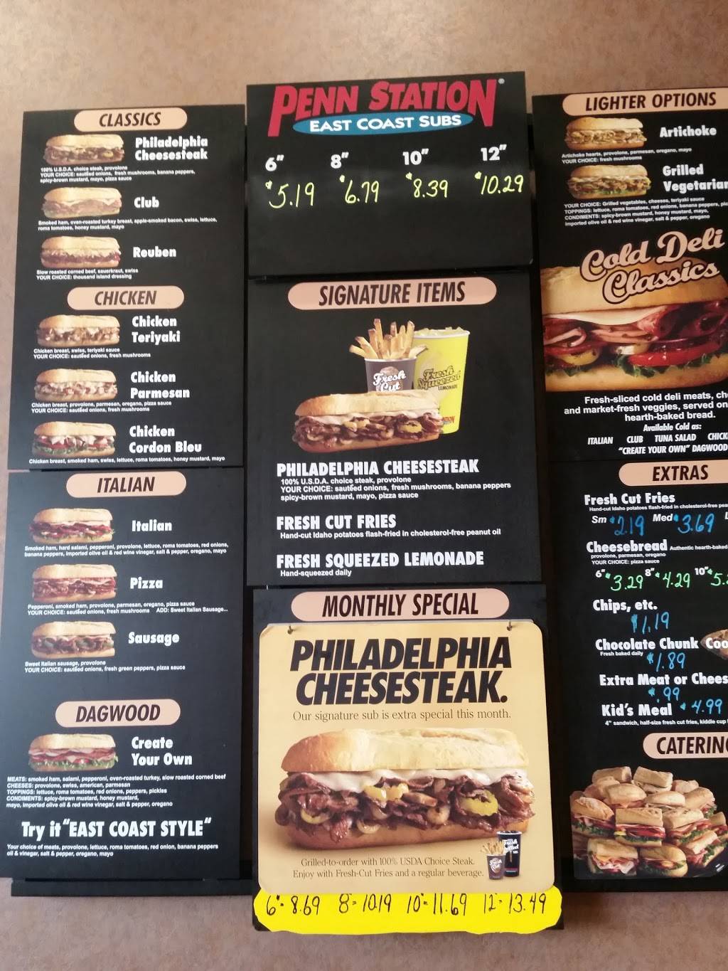 Penn Station East Coast Subs | restaurant | 3269 W 86th St, Indianapolis, IN 46268, USA | 3178727366 OR +1 317-872-7366