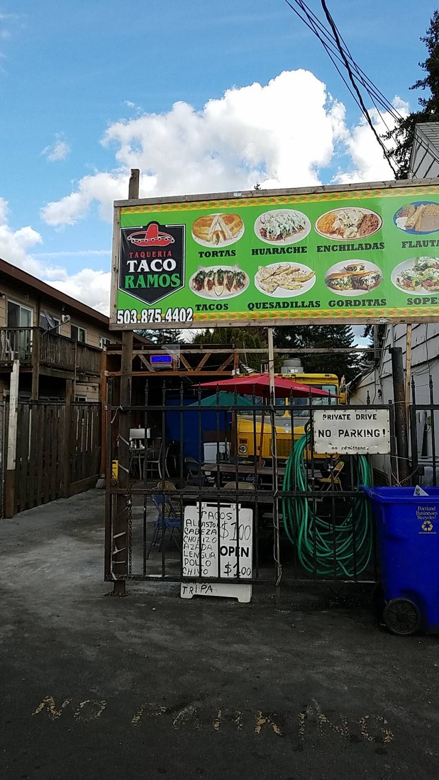 Taqueria Taco Ramos | restaurant | Portland, OR 97233, USA | 5038754402 OR +1 503-875-4402