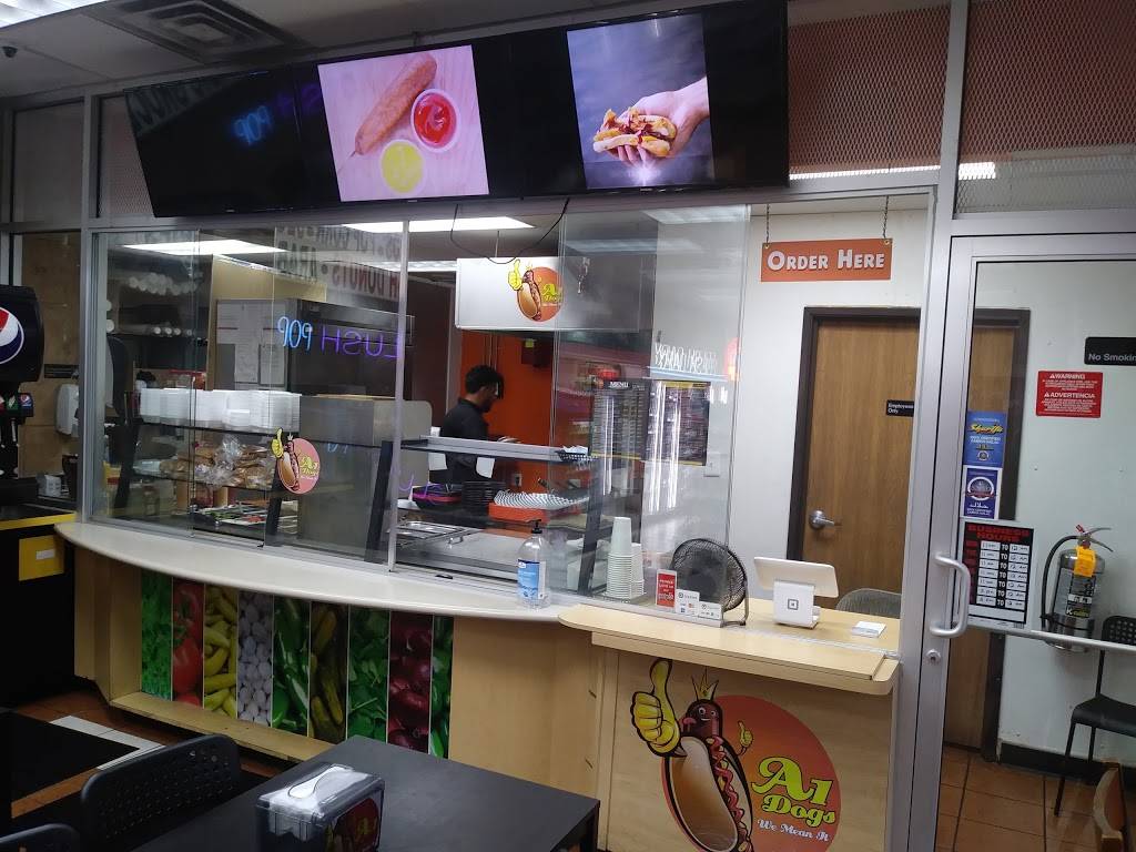 A1 dogs & Burgers | restaurant | 15430 Warren Ave, Dearborn, MI 48126, USA | 3138881515 OR +1 313-888-1515