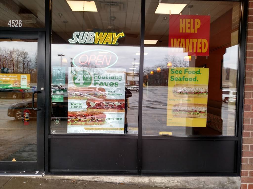 Subway | restaurant | 4526 Broadway Blvd, Monroeville, PA 15146, USA | 4126464435 OR +1 412-646-4435