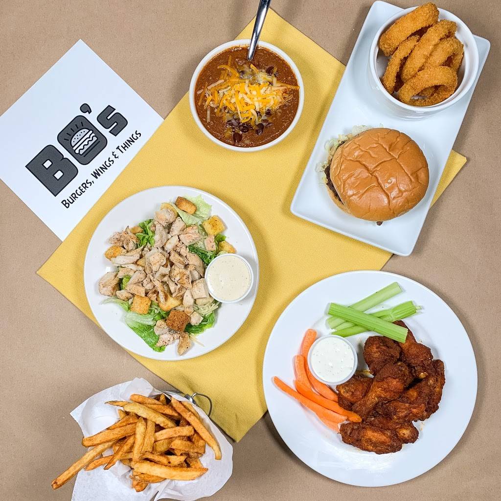 Bos Burgers, Wings and Things | restaurant | 216 S Santa Fe Ave, Edmond, OK 73003, USA | 4058447667 OR +1 405-844-7667