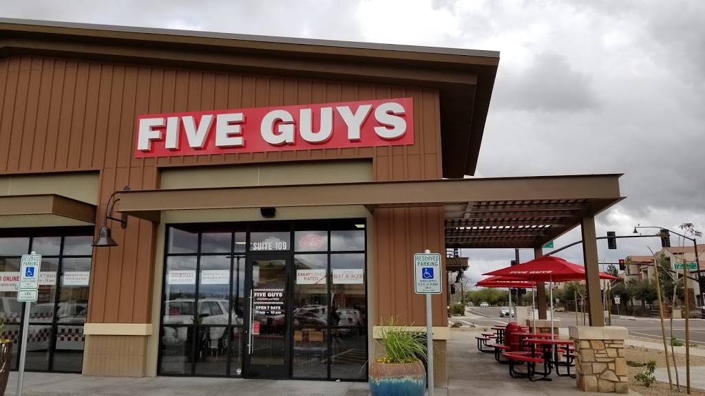 Five Guys Burgers | restaurant | 20784 E Victoria Ln, Queen Creek, AZ 85142, USA | 4805345454 OR +1 480-534-5454