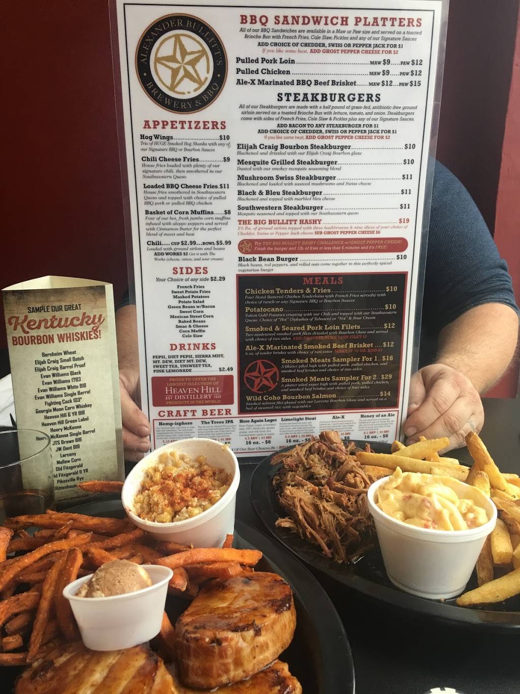 Alexander Bullitts Brewery & BBQ | restaurant | 131 N 3rd St, Bardstown, KY 40004, USA | 5023316177 OR +1 502-331-6177