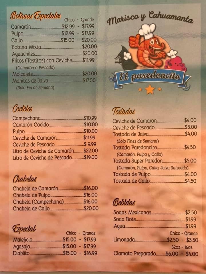 Mariscos y Cahuamanta El Paredoncito | restaurant | 5610 S Campbell Ave, Tucson, AZ 85706, USA | 5206651775 OR +1 520-665-1775