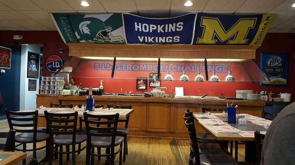 Russos Pizzeria Bar & Grille | restaurant | 100 E Main St, Hopkins, MI 49328, USA | 2697938722 OR +1 269-793-8722