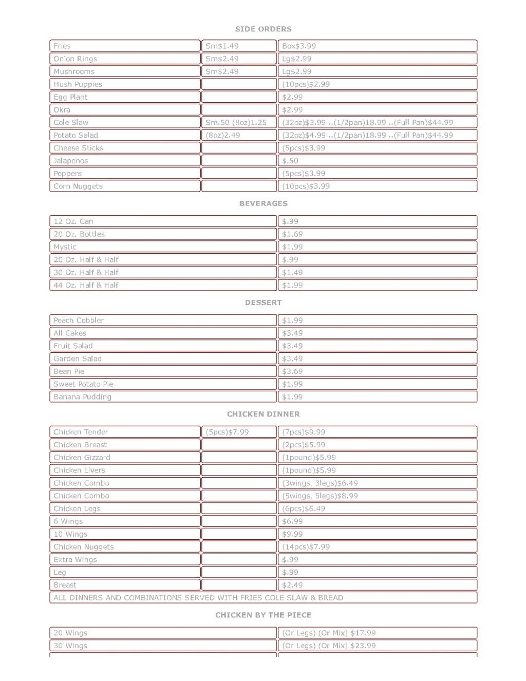 HipHop Fish & Chicken | restaurant | 433 Merryman Ln, Baltimore, MD 21218, USA | 4103661111 OR +1 410-366-1111