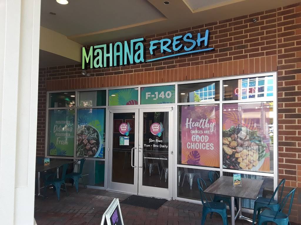 Mahana Fresh | restaurant | 14815 Ballantyne Village Way Suite 140, Charlotte, NC 28277, USA | 7042480311 OR +1 704-248-0311