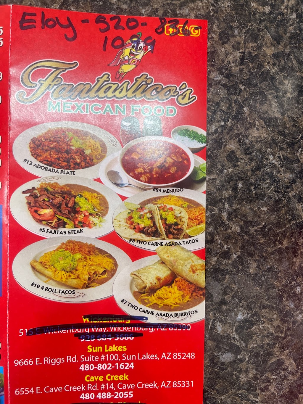 Fantasticos Mexican Food | restaurant | 4985 Sunland Gin Rd, Eloy, AZ 85131, USA | 5208361099 OR +1 520-836-1099