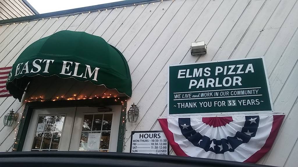 Elms Pizza Parlor | restaurant | 113 E Elm St, Granville, OH 43023, USA | 7405871032 OR +1 740-587-1032