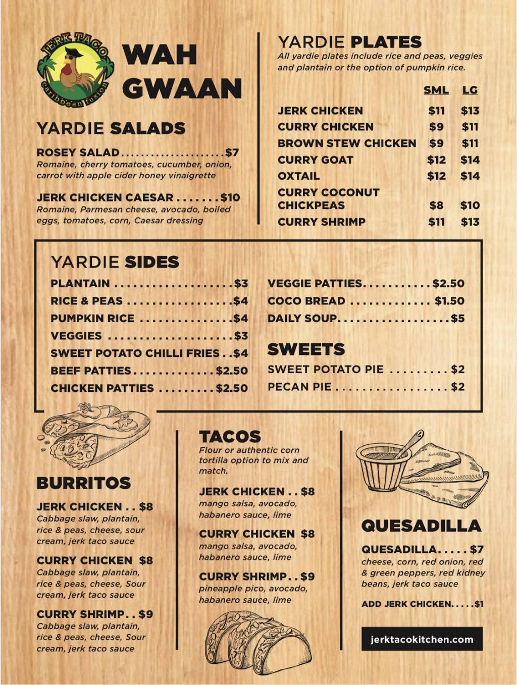 Jerk Taco | restaurant | 830 W 36th St, Baltimore, MD 21211, USA | 4103665375 OR +1 410-366-5375