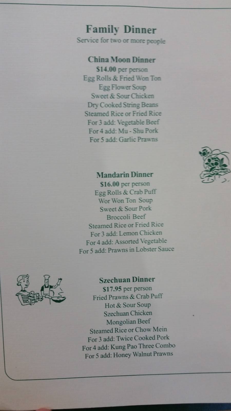 China Moon | restaurant | 380 Park St, Moraga, CA 94556, USA | 9253761828 OR +1 925-376-1828