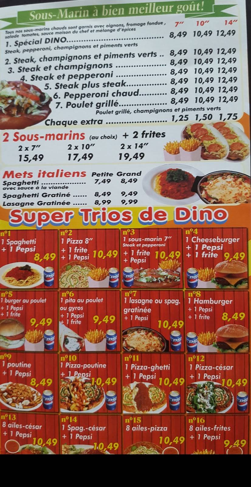 Pizza Dino | restaurant | Saint-Félix-de-Valois, QC J0K, Canada | 4508895889 OR +1 450-889-5889