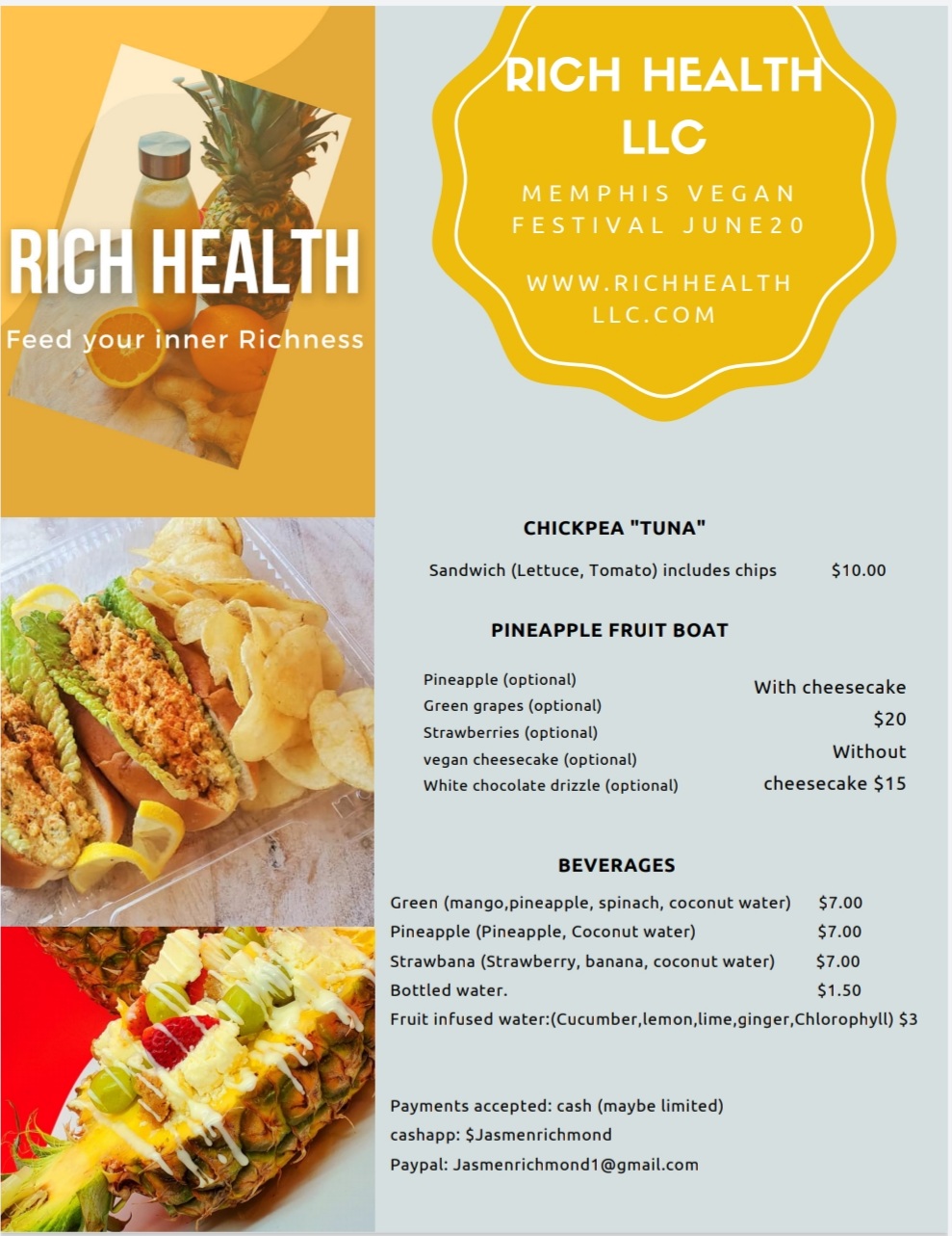 RICH Health | restaurant | 7946 Fischer Steel Rd, Cordova, TN 38018, USA | 9014948147 OR +1 901-494-8147