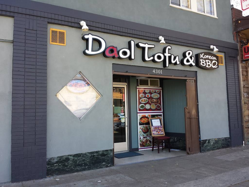 Daol Tofu & Korean BBQ | restaurant | 4301 Telegraph Ave, Oakland, CA 94609, USA | 5106016001 OR +1 510-601-6001
