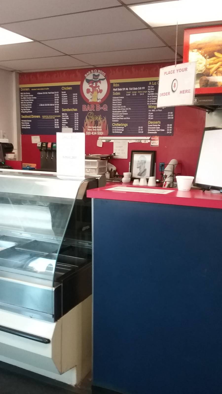 Bar-B-Q Boss | restaurant | 826 Copley Rd, Akron, OH 44320, USA | 3304345001 OR +1 330-434-5001