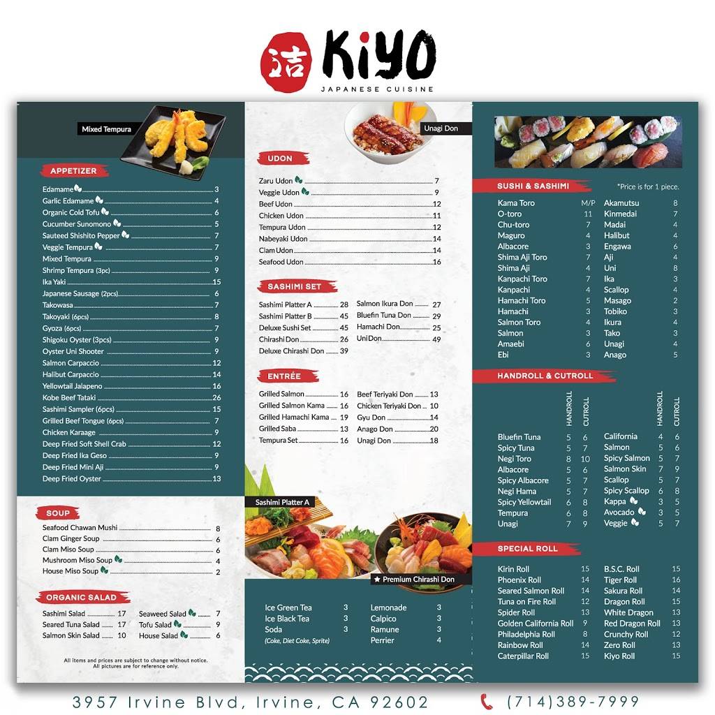 Kiyo Sushi & Sake | restaurant | 3957 Irvine Blvd, Irvine, CA 92602, USA | 7143897999 OR +1 714-389-7999
